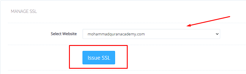 Issue SSL