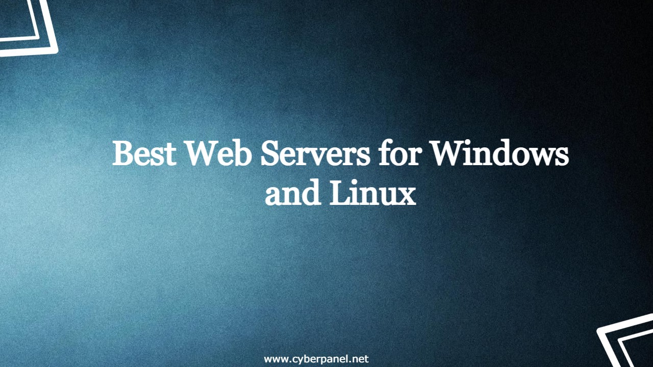 Best Web Servers for Windows and Linux